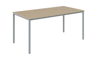 JPT 160 Jídelní stůl 1600 x 800 mm, deska bříza irská / podnož stříbrná